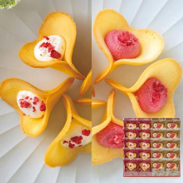 20 Pieces Ochugen KINEEL Ruffle, Flower Petal Shape, designed for elegant tea parties