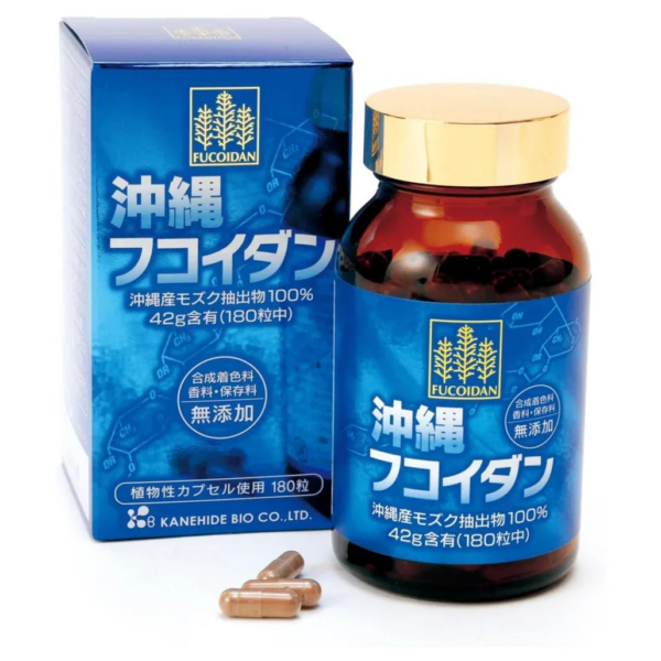 Kanehide Bio Okinawa Fucoidan, 295mg x 180 Tablets, pure mozuku extract, ideal for daily wellness