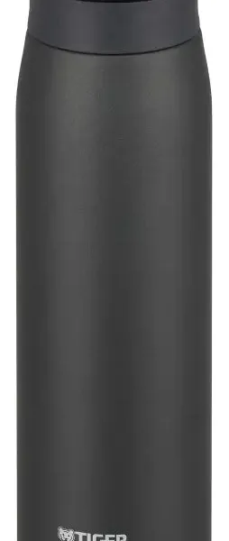 Tiger Water Bottle 600Ml Sahara Mug Stainless One Touch Lightweight Mcx - A602Ke Ebony Black