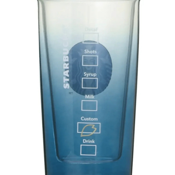 Starbucks Sakura2025 Double Wall Glass 355Ml Night Blue Sakura Cherry Blossom
