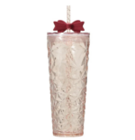 710ml Starbucks Holiday 2025 Cold Cup Tumbler with Ribbon, red bow feature, designed for holiday fans