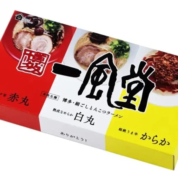 Ippudo Souvenir Ramen 3 Types Set (White x 1 Red x 1 Karaka x 1), premium instant packs, ideal for authentic home ramen preparation