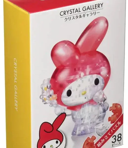 Hanayama Crystal Gallery 3D Puzzle My Melody Flower 38 Pieces Japanese 3D Puzzle Figure