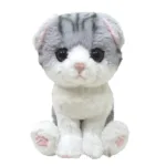 SUNLEMON Plush Doll Kitten Scottish Fold Gray Size S Tjn