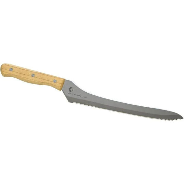 Arnest Bread Slicer 235mm with wooden handle and molybdenum steel blade, ideal for smooth bread cutting.