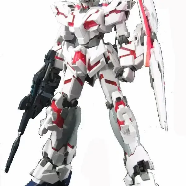 Bandai Mg 1/100 Rx-0 Unicorn Gundam Hd Color + Ms Cage Model Kit Uc - Gunpla
