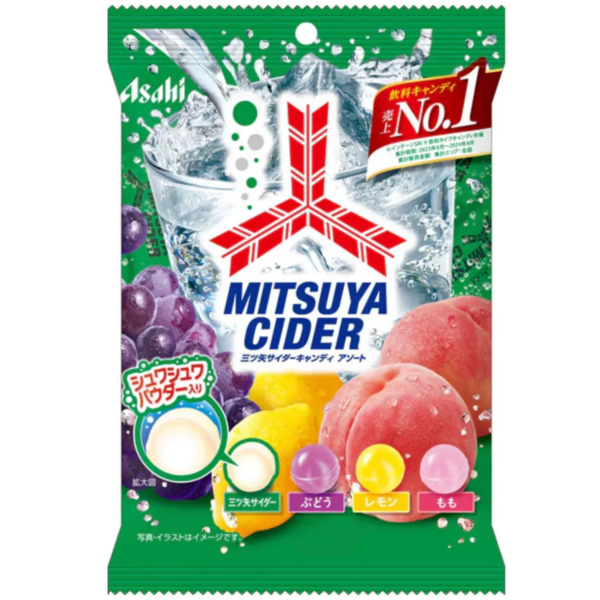 Asahi Mitsuya Cider Assorted Fruits Candy 112g - YOYO JAPAN