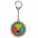 Ghibli Howl's Moving Castle Color Disc Keychain