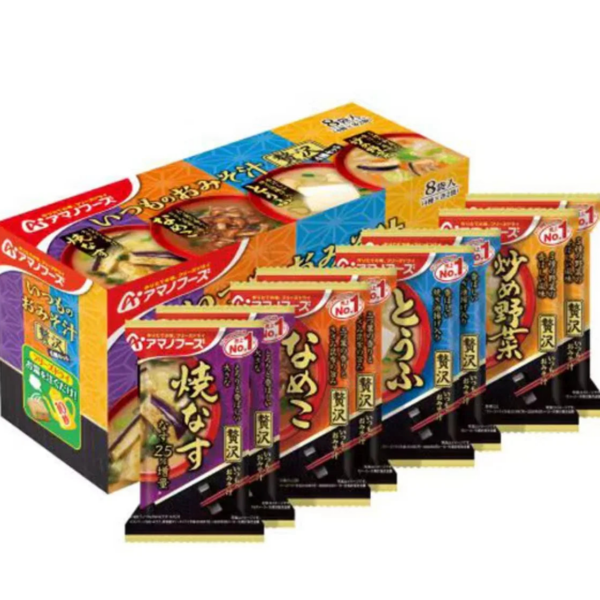 Amano Foods Freeze-Dried Miso Soup 4 Flavors 8 Servings - YOYO JAPAN