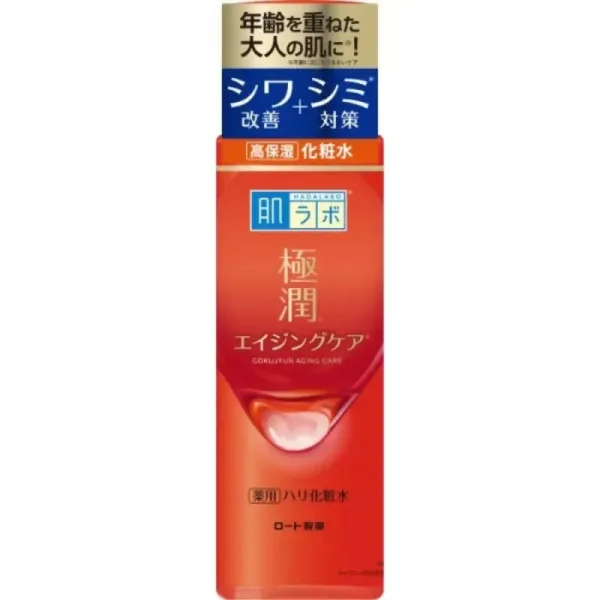 Rohto Hada Labo Gokujun Aging Care Medicinal Tension Toner 170ml - Moisturizing For Skin Skincare