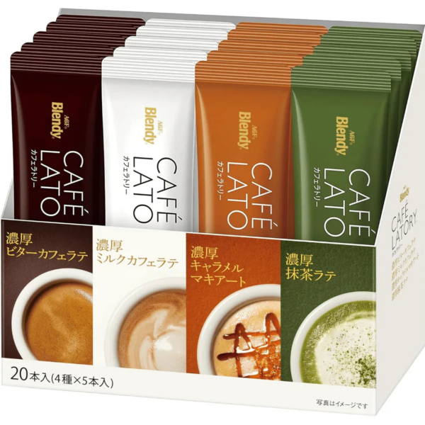 AGF Blendy Cafe Latte, 20 Sticks Assorted