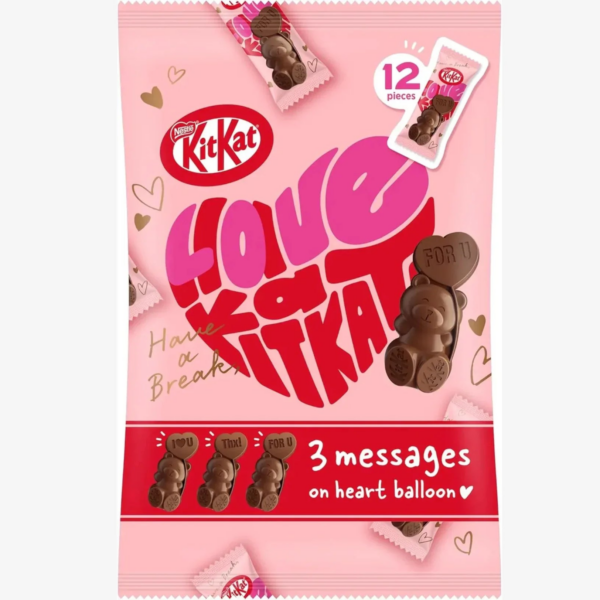 Kit Kat Japan Heart Full Bear, 12 Pieces, Bear Shaped Chocolate, ideal for Valentine's Day gifts