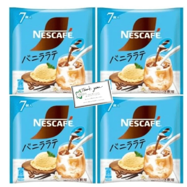 Nestle Nescafe Gold Blend Portion Vanilla Latte x 4 Bags Set