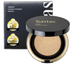 HARIAS Cushion Foundation SPF 50+ PA+++ (Ochre), Standard Size, High Sun Protection, ideal for Daily Makeup.