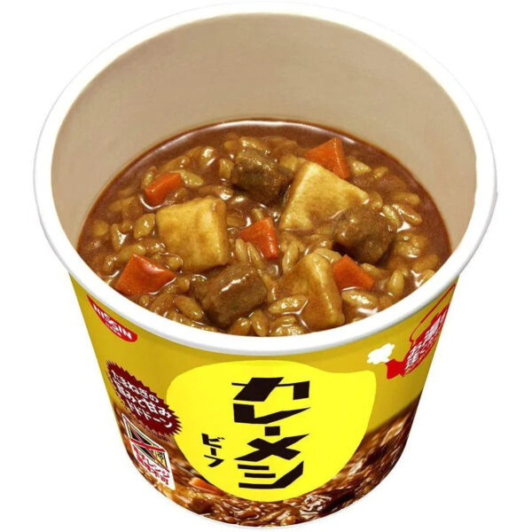 Nissin Curry Meshi Beef Instant Curry Rice Cup 107g - YOYO JAPAN