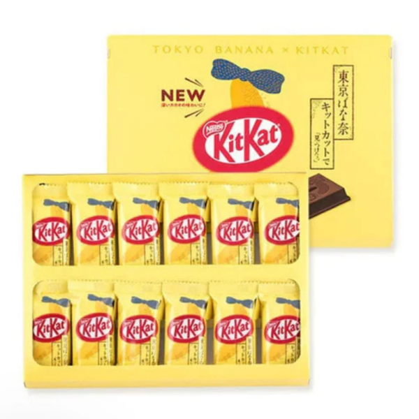 Kit Kat: Tokyo Banana (12-Piece), 12 Pieces, Banana Cream Flavor, ideal for a daily snack.