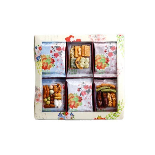 Hagitsuki Senbei Mix Japanese Rice Crackers Variety Box 18 Bags, assorted flavors, ideal for everyday snacking