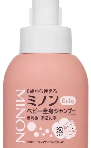 Minon Baby Whole Body Shampoo Foam 350Ml - Made In Japan