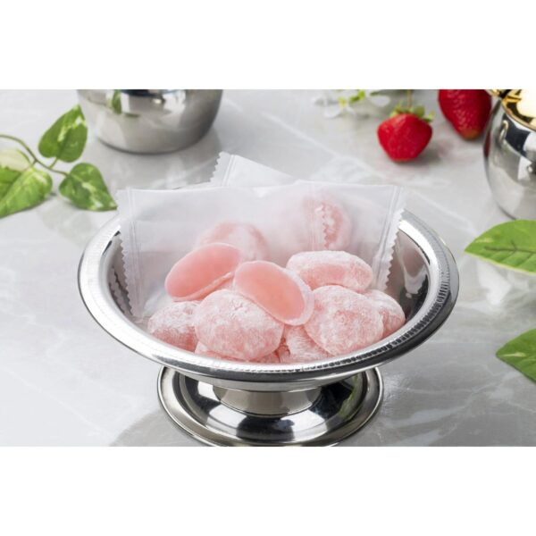 130g Seiki Bite Sized Daifuku Mochi, filled with sweet Amaou strawberry paste, designed for on-the-go enjoyment