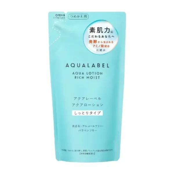 Shiseido Aqua Label Lotion Rich Moist 180ml [refill] - Refreshing Moisturizing Skincare