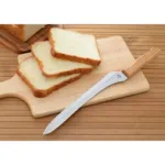 Close-up of Arnest Bread Slicer 235mm featuring molybdenum steel blade for clean slicing