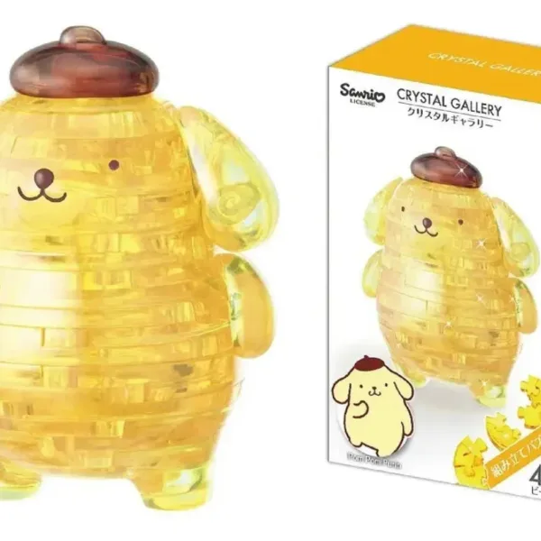 Hanayama Crystal Gallery 3D Puzzle Sanrio Pompompurin 40 Pieces Japanese 3D Puzzle Figure