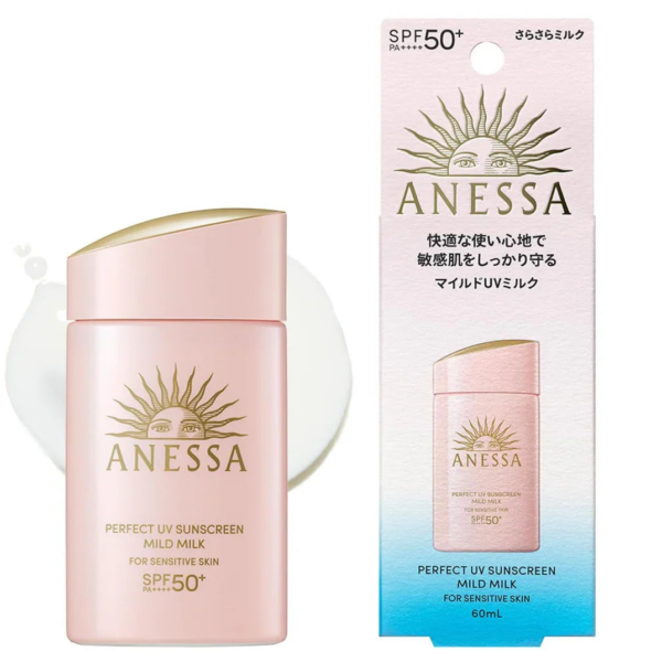 Shiseido Anessa Perfect UV Sunscreen Mild Milk SPF50+ 60ml - YOYO JAPAN