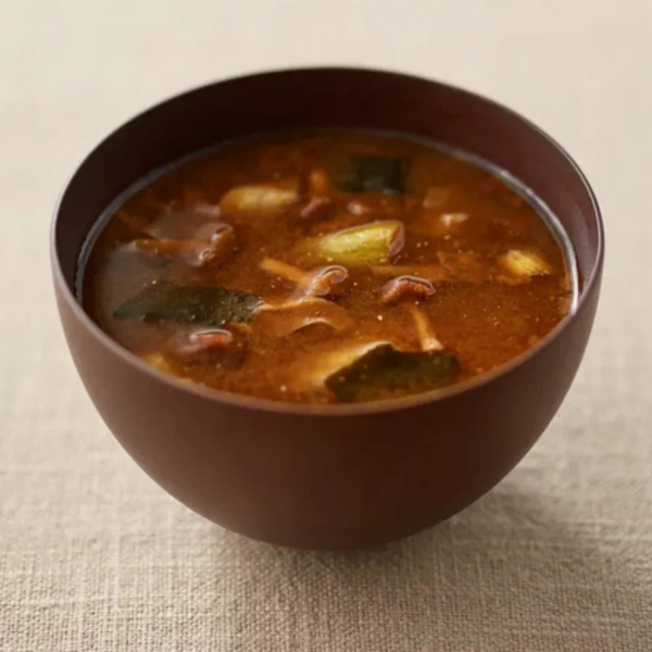 60g Muji Red Miso Soup with Mushrooms, freeze-dried vegetables, designed for busy professionals