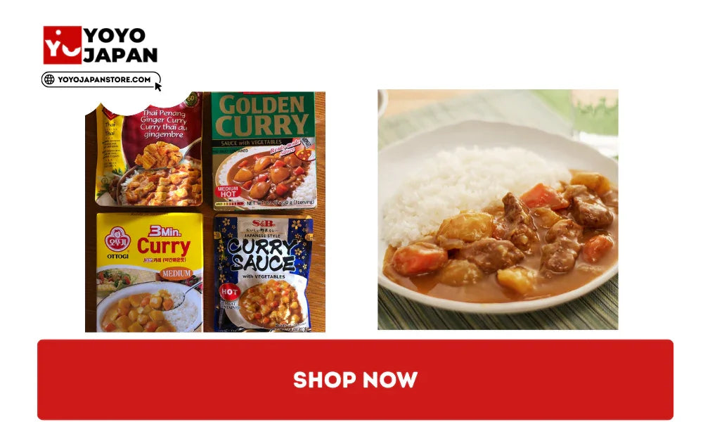 Best Japanese curry blocks and rice staples.
