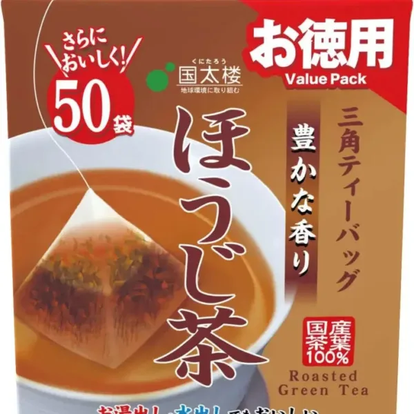 Kunitaro Yutakana Kaori Houjicha Tetra 50 Bags - Value Pack Carefully Roasted Tea Clear Taste Food and Beverages