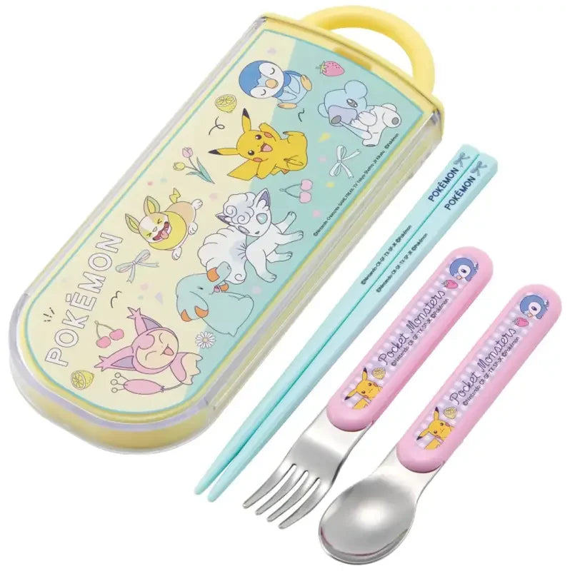 c665578d-skater-childrens-antibacterial-trio-set-chopsticks-spoon-fork-566 Skater Children&S Antibacterial Trio Set Chopsticks Spoon Fork Pokemon New Retro Made In Japan Tacc2Ag-A