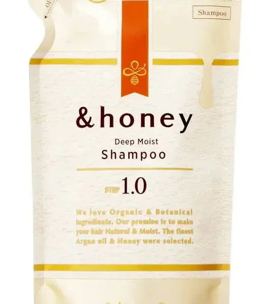 Honey Deep Moist Shampoo Refill Japan 350Ml Super Moist Organic Intensive Moisturizing