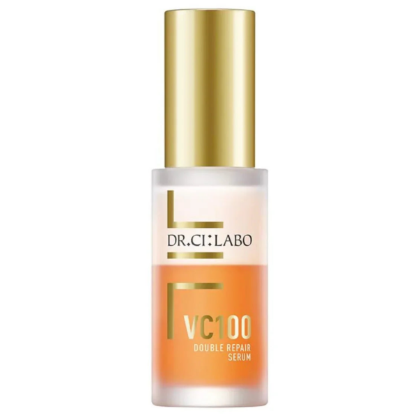 Dr.Ci:Labo Vc100 Double Repair Serum, 30ml, two-layer formula, ideal for anti-aging skincare