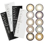 Loveil Lavert 1Day Color Contacts, 10 Pieces, Violet Glare, ideal for eye enhancement