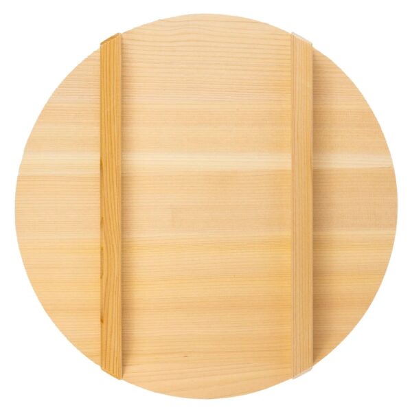 48cm Miyabi Urushi Kogei Sawara Wooden Lid, copper fittings, designed for sushi preparation
