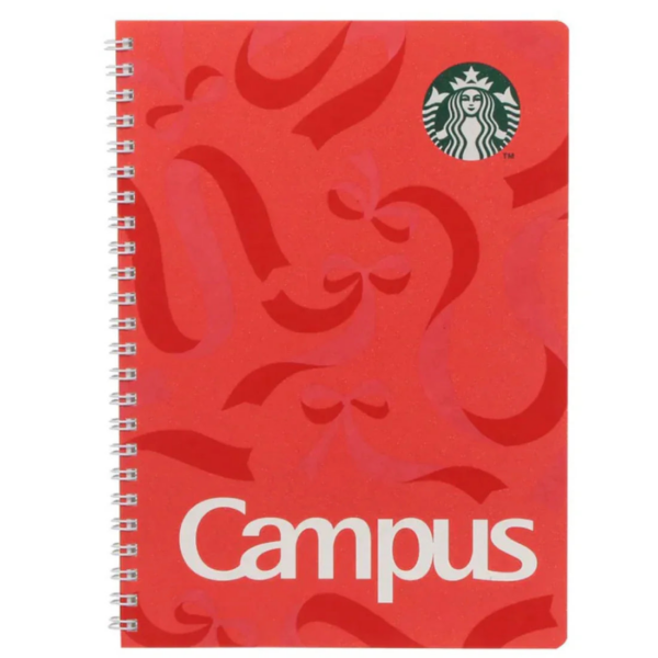 Holiday 2025 Starbucks Campus Ring Notebook Red - YOYO JAPAN