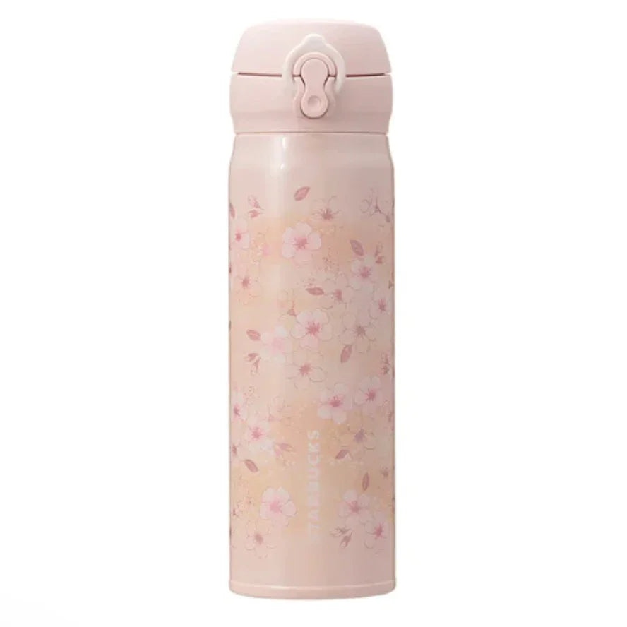 da586324-water-bottles-starbucks-sakura-2026-handy-stainless-steel-bottle-01-yoyojapanstore Starbucks Sakura 2026 Handy Stainless Steel Bottle, 500ml, Sakura Floral Print, ideal for spring commutes