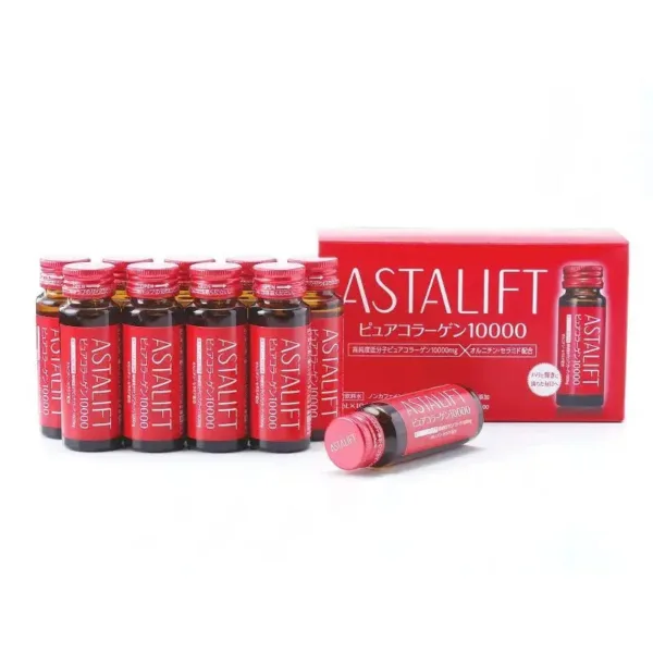 Astalift Collagen Drink Pure Collagen 10000, 30ml x 10 bottles, high-purity collagen, ideal for skin wellness