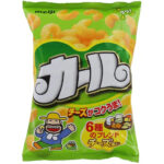 Meiji Karl Cheese Curls Corn Puffs Snack 64g, rich cheese flavor, ideal for everyday snacking