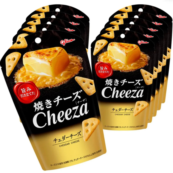 Glico Cheeza Cheddar Cheese Crackers (Pack of 10) - YOYO JAPAN