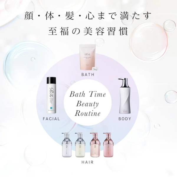 500ml/500g ReFa Milk Protein Pink Shampoo & Treatment Set, moisture balance, designed for smooth daily routine