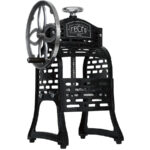 Recro Professional Kakigori Shaved Ice Maker SI-8B, manual design, ideal for authentic kakigori preparation
