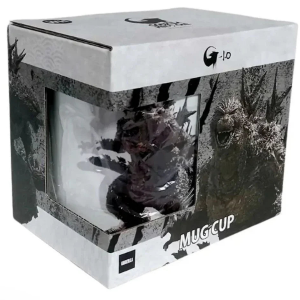 Godzilla 1.0 White Mug, 320ml, official movie design, ideal for coffee fans