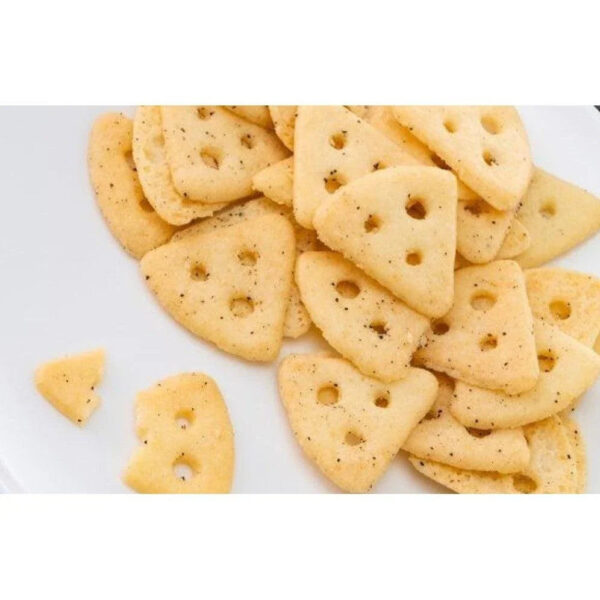 36g Glico Cheeza Low Carb Black Pepper Double Cheese Crackers (Pack of 10), black pepper infusion, designed for low-carb indulgence