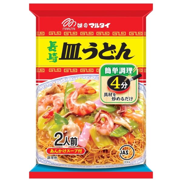 Marutai Nagasaki Sara Udon Instant Crispy Noodles, 140g Pack of 3, crispy texture, ideal for quick Japanese meals