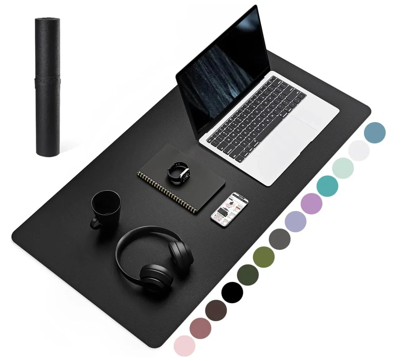 YSAGi Desk Mat, Mouse Compatible, Large Mouse Pad, 80 x 40 cm, waterproof surface ideal for office work