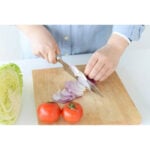 18cm Sori Yanagi Kitchen Knife with stainless handle, offering comfort for daily use