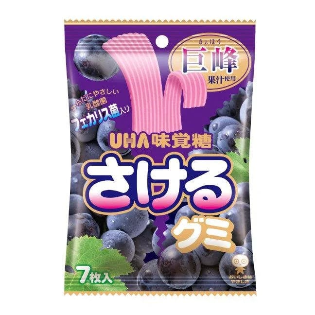 f1c109de-nacks-candy-uha-mikakuto-sakeru-grape-gummy-candy-7-pieces-pack-of-6-01-yoyojapanstore UHA Mikakuto Sakeru Grape Gummy Candy 7 Pieces Pack of 6, fun grape flavor, ideal for sharing