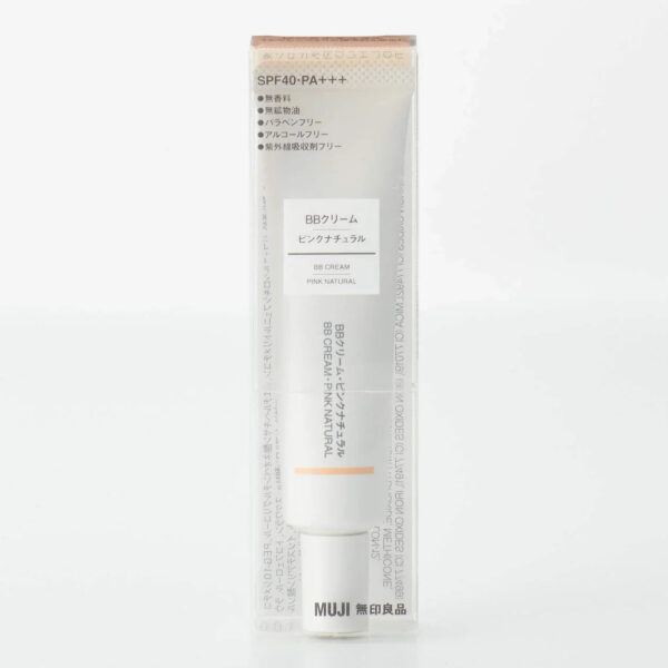 Muji Natural Pink BB Cream SPF40 PA+++ 30g - Versatile Skin Protection - YOYO JAPAN
