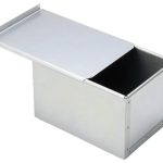 Tiger Crown 1.5 Loaf Square Bread Mold Silver W/ Lid - Japanese Bakery 2396